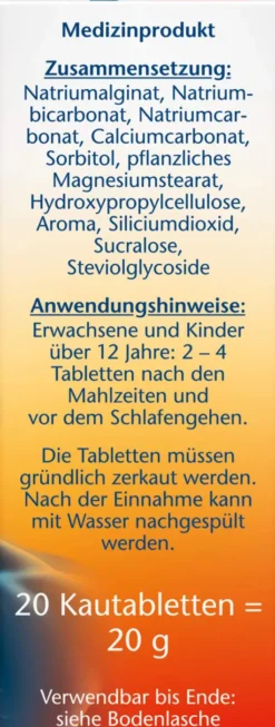 Doppelherz Aktiv Sodbrennen Akut + Protect 20 Kautabletten