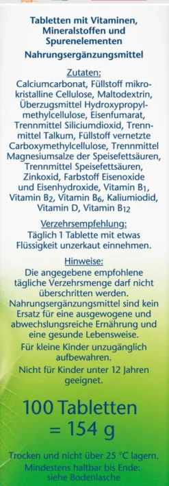 Doppelherz Aktiv Vegetarier Vitamine + Mineralstoffe 100 Tabletten