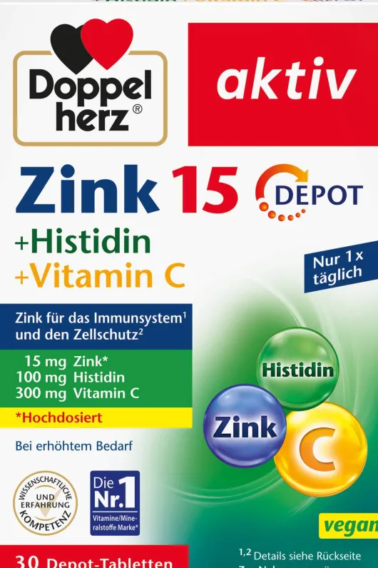 Doppelherz Aktiv Zink + Histidin Depot 30 Tabletten