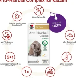 Doppelherz Anti-Hairball Complex für Katzen 25 Licks
