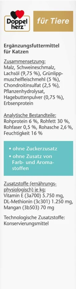 Doppelherz Für Tiere Chondro Plus Paste Für Katzen 200 G