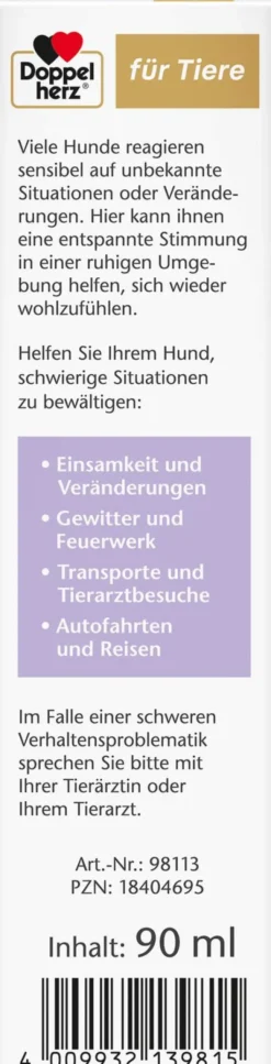 Doppelherz Für Tiere Relaxspray Für Hunde 90 ml
