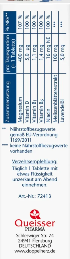 Doppelherz Magnesium 400 Für die Nacht 30 Tabletten
