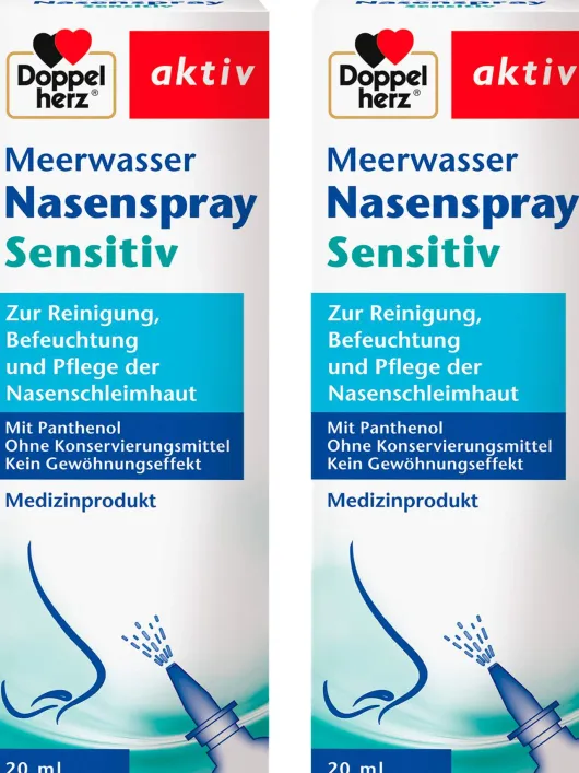 DOPPELHERZ Meerwasser Nasenspray mit Panthenol 2 x 20 ml