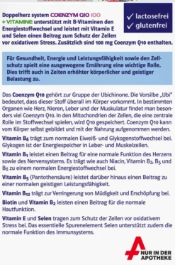 Doppelherz System Coenzym Q10 100 + Vitamine 60 Kapseln