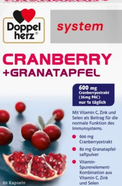 Doppelherz System Cranberry + Granatapfel 60 Kapseln
