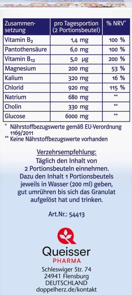Doppelherz system Elektrolyte Recharge 20 Beutel