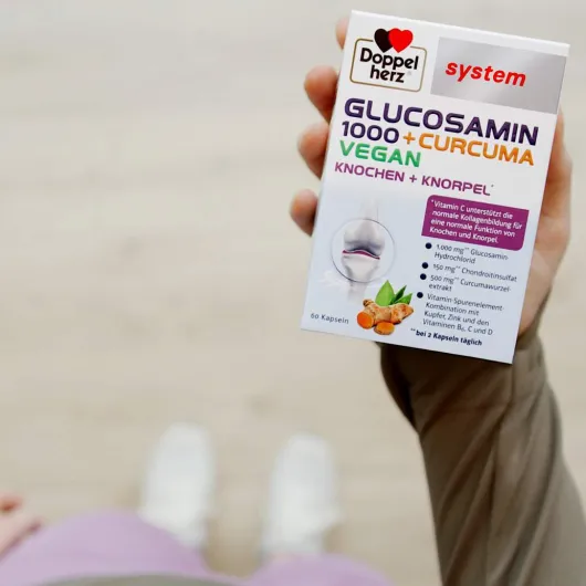 Doppelherz System Glucosamin 1000 + Curcuma Vegan 60 Kapseln