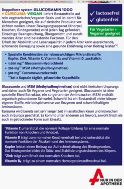 Doppelherz System Glucosamin 1000 + Curcuma Vegan 60 Kapseln