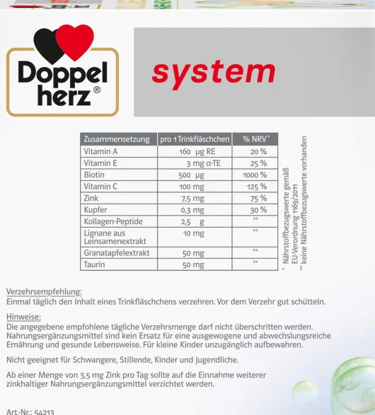 Doppelherz system Kollagen Extra 30 Trinkampullen