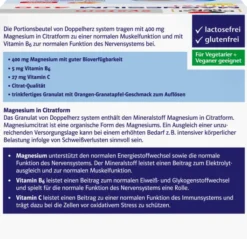 Doppelherz system Magnesium 400 Citrat Granulat 40 Beutel