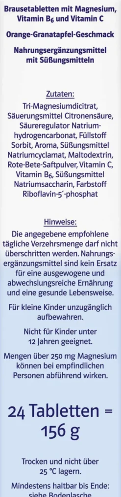 Doppelherz System Magnesium 400 Citrat 24 Brausetabletten