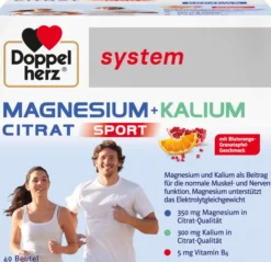 Doppelherz System Magnesium + Kalium Citrat Sport 40 Stück