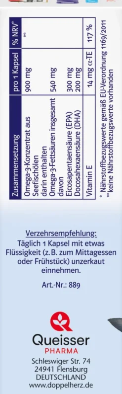 Doppelherz System Omega-3 Konzentrat 30 Kapseln