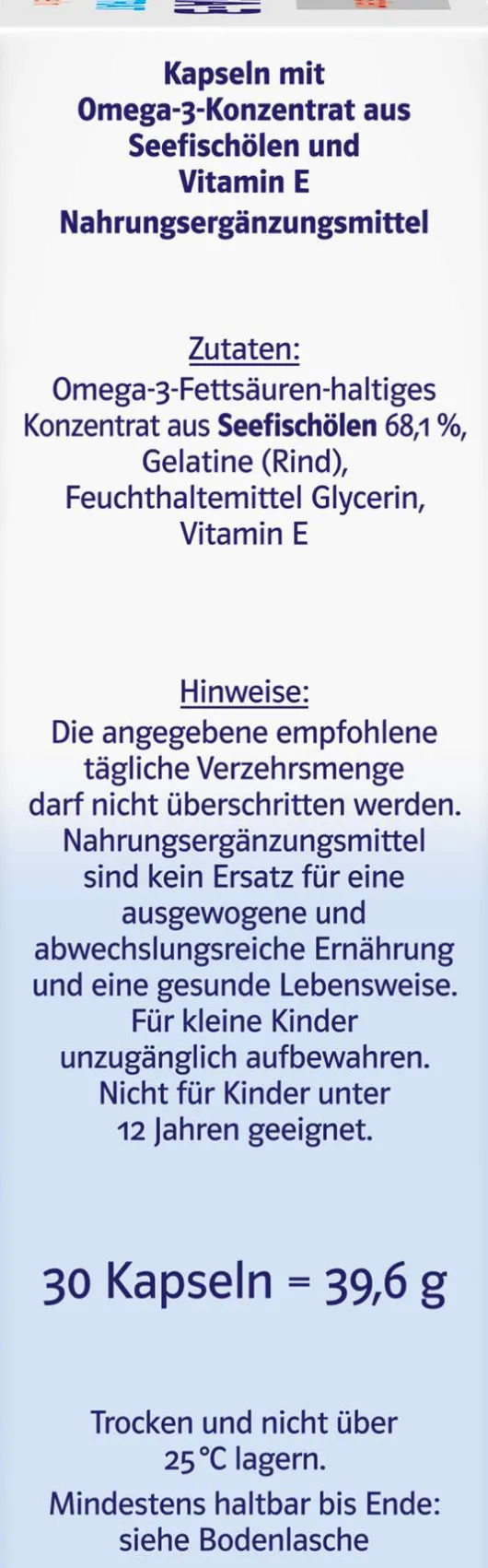 Doppelherz System Omega-3 Konzentrat 30 Kapseln