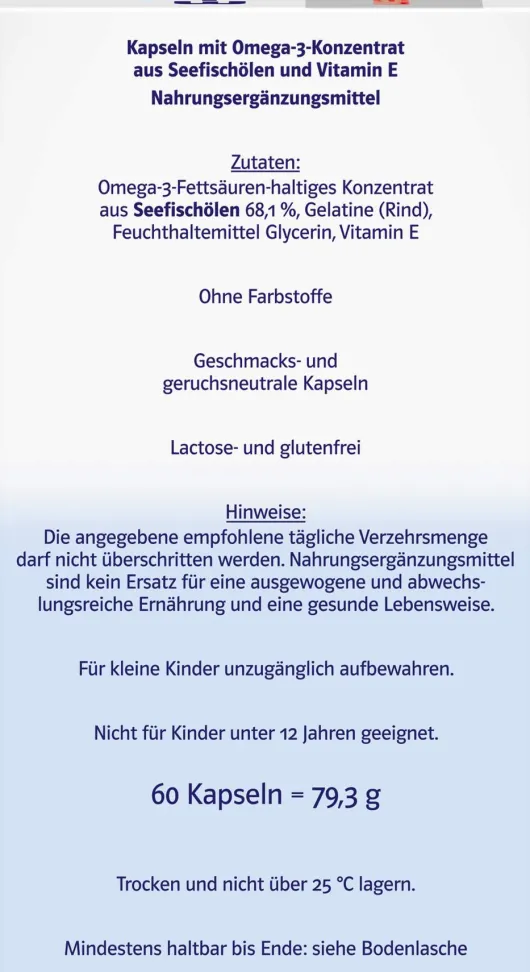 Doppelherz System Omega-3 Konzentrat 60 Kapseln