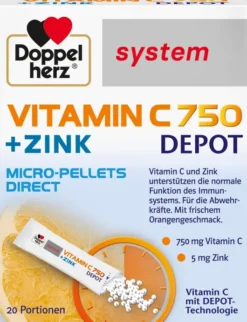 Doppelherz system Vitamin C 750 Depot 20 Pellets