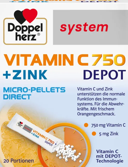 Doppelherz system Vitamin C 750 Depot 20 Pellets