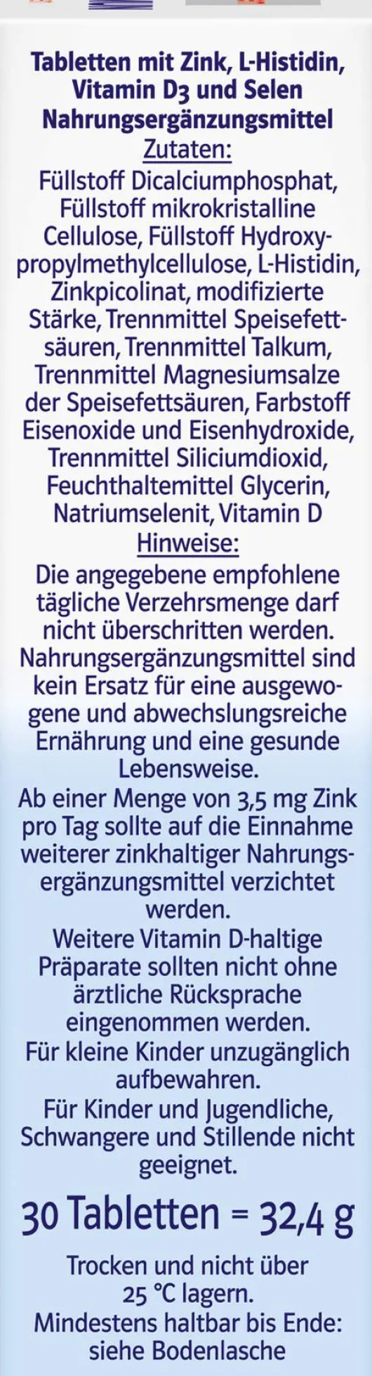 Doppelherz system Zink Immun 30 Tabletten