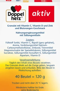 Doppelherz Vitamin C 1000 + D3 + Zink Direct 40 Stück