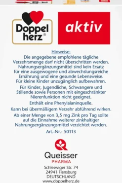 Doppelherz Vitamin C 1000 + D3 + Zink Direct 40 Stück