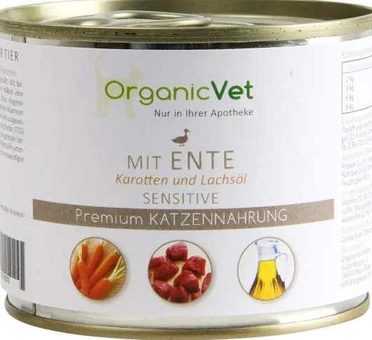 Dosennahrung Katze Sensitive Ente