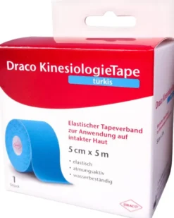 Draco Kinesiologietape Türkis 5 cm X 5 M