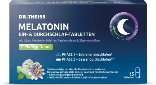 Dr.Theiss Melatonin Ein- & Durchschlaf Tabletten 15 Stück