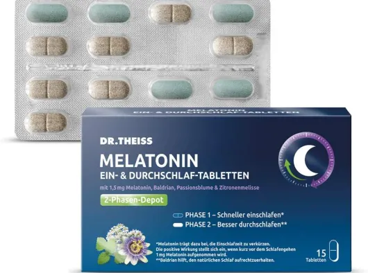 Dr.Theiss Melatonin Ein- & Durchschlaf Tabletten 15 Stück