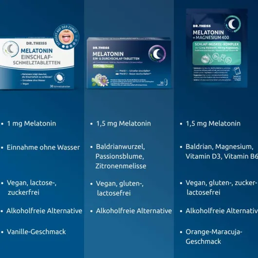 Dr.Theiss Melatonin + Magnesium Schlaf-Komplex 30 Stück