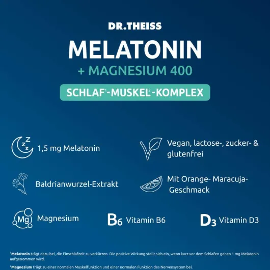 Dr.Theiss Melatonin + Magnesium Schlaf-Komplex 30 Stück