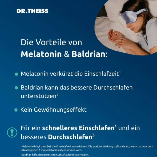 Dr.Theiss Melatonin + Magnesium Schlaf-Komplex 30 Stück