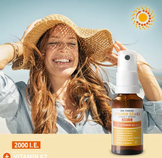 Dr.Theiss Vitamin D3+K2 Direkt-Spray 2000 I.E. 20 ml