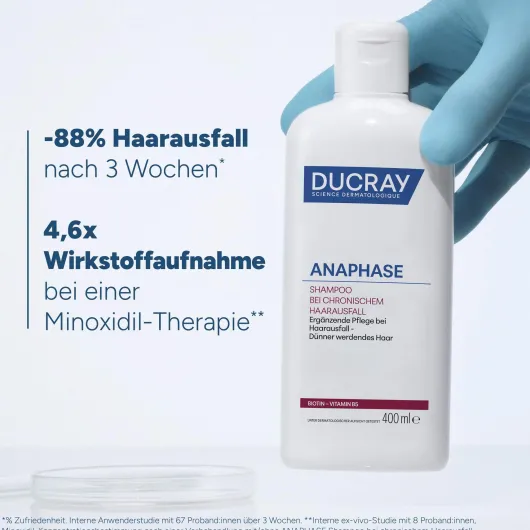 Ducray Anaphase Shampoo bei chronischem Haarausfall 200 ml