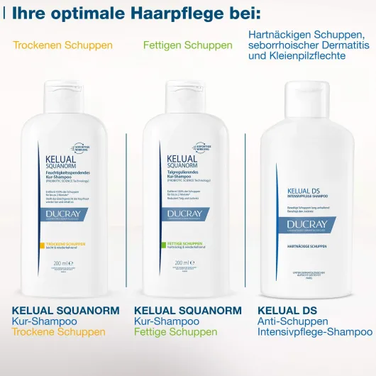 Ducray Kelual Squanorm trockene Schuppen 200 ml Shampoo