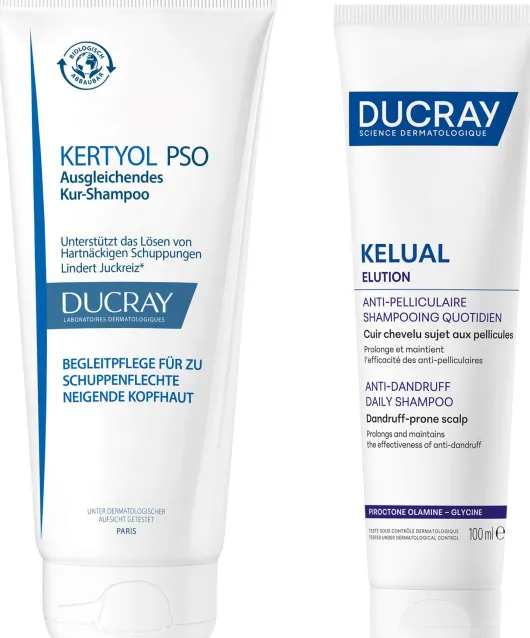 Ducray Kertyol PSO Kur-Shampoo 200 ml + gratis Ducray Elution 100 ml