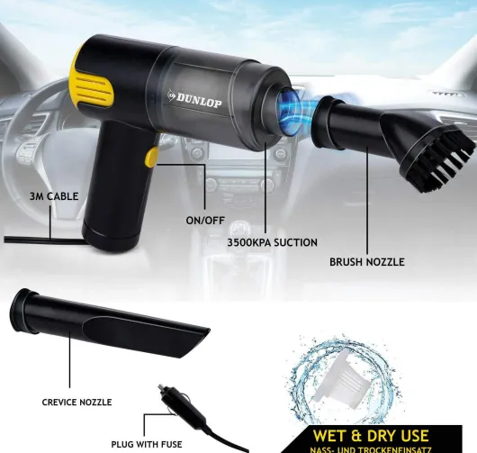 Dunlop Autostaubsauger 12V