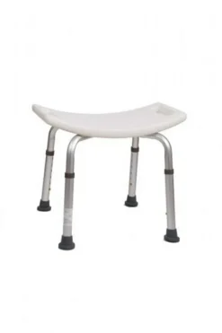 Duschbank aus Aluminium, mit ergonomischer Sitzfläche