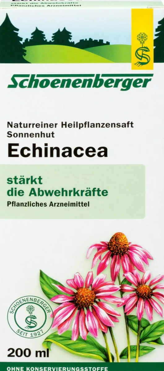 Echinacea Saft Sonnenhut Schoenenberger 200 ml Saft