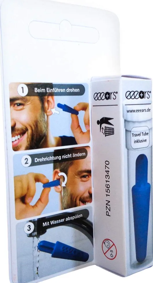 Eeears Ohrenreiniger Wiederverwendbar Blau