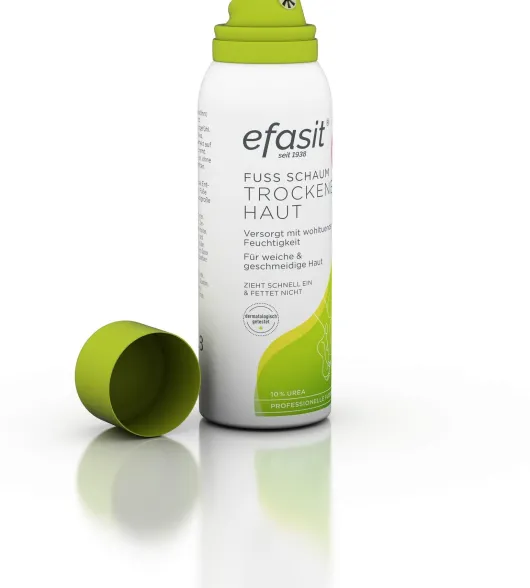 Efasit Fuß Schaum Trockene Haut 125 ml