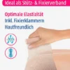 Elastik-Bandage 10 cm x 3 m, inkl. Fixierklammern