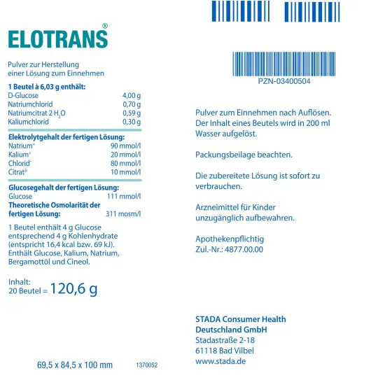 Elotrans Pulver 20 Beutel