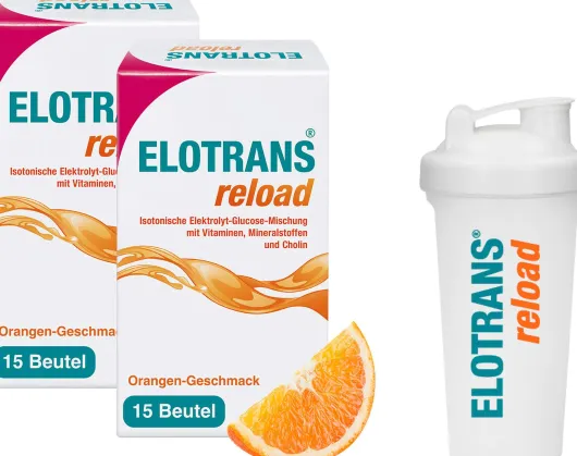 Elotrans Reload 2 x 15 Beutel + gratis Elotrans reload Shaker 1 Stück