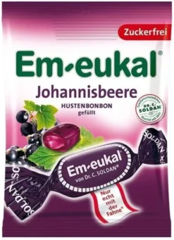 Em-Eukal Bonbons Johannisbeere Gefüllt Zuckerfrei 75g