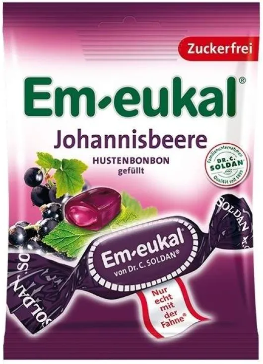 Em-Eukal Bonbons Johannisbeere Gefüllt Zuckerfrei 75g