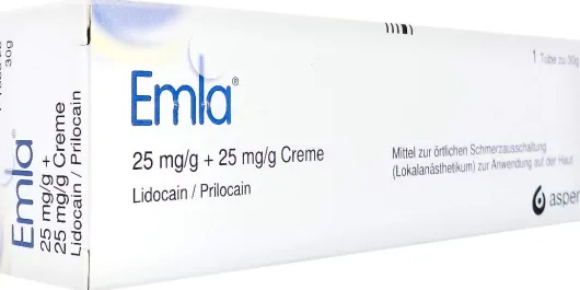Emla 25 mg je g + 25 mg je g 30 g Creme