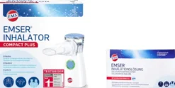 Emser Inhalator Compact Plus 1 Stück + gratis Emser Inhalationslösung 20 x 5 ml