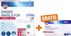 Emser Inhalator Compact Plus 1 Stück + gratis Emser Inhalationslösung 20 x 5 ml