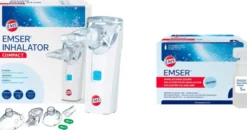 Emser Inhalator compact 1 Stück + gratis Inhalationslösung 20 x 5 ml Ampullen